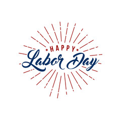 Labor day card design vector illustration.