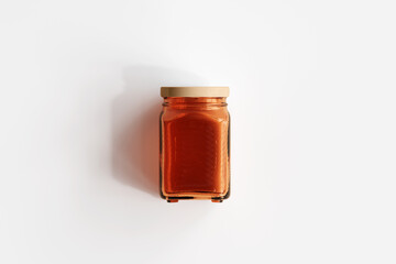 Canvas Print - Amber Glass Jar