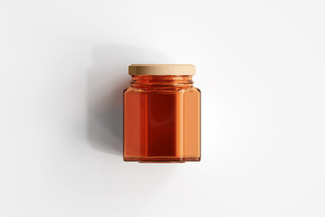 Canvas Print - Amber Glass Jar