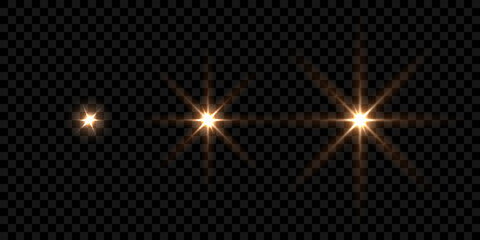 Wall Mural - stars glow shine, light effect, abstract magic shiny sparkles glitter, gold starlight