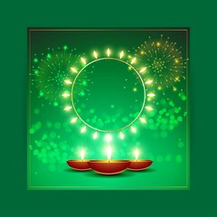 vector illustration for Indian festival Diwali, festival of lights-background banner, flyer, greeting