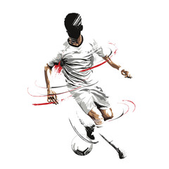 football soccer digital splatter painting