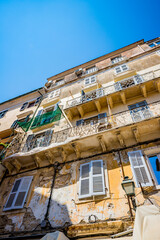 Poster - Dans les rues de la vieille ville de Corfou