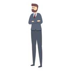 Poster - Businessman icon cartoon vector. Business person. Office professional