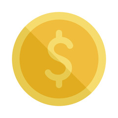 Sticker - golden coin illustration