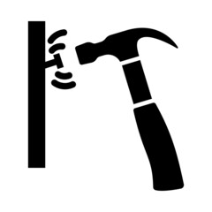 Sticker - Icon Of Hammer Beat To Nail