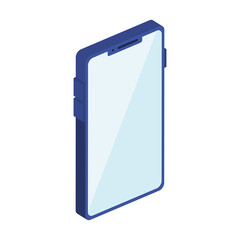 Poster - isometric smartphone icon