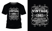 Limited Edition Made In 1961 Vintage Birthday Gift