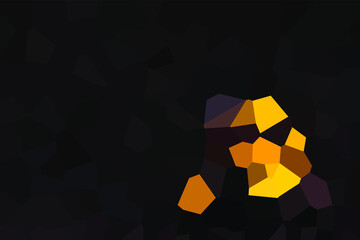 Black vector low poly cover. Abstract polygonal layout. Shining polygonal illustration, which consist of polygons. Colored illustration in blurry style with gradient. Brand new design for your busines