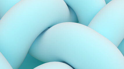 Poster - Abstract background illustration of animated lines,there is a coordination of soft blue lines,3D rendering