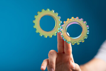 Poster - gear Technology setting concept background