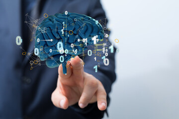Poster - brain testing result with computer interface, Abstract. Innovative technology