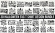 © MD - Halloween svg print ready t shirt design bundle