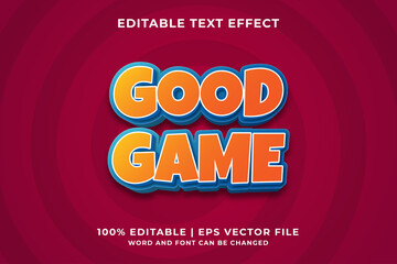Wall Mural - Editable text effect - Good Game style template premium vector