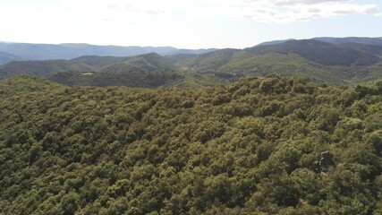 Wall Mural - Paysage de montagne, vue aérienne dans les Cévennes