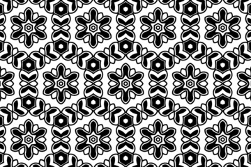 Vintage ethnic pattern in doodling technique, geometric unique ornament. Cover design in oriental, asian, indonesian, mexican, aztec styles. Black white template for coloring, presentations.