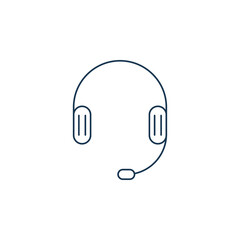 Sticker - smart headphone icon vector