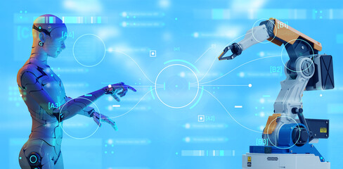 Poster - engineering smart factory programming automated machine ar augmented reality technology futuristic i