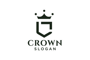 Wall Mural - vintage crown logo and letter L symbol. Modern luxury brand element sign. Vector illustration.