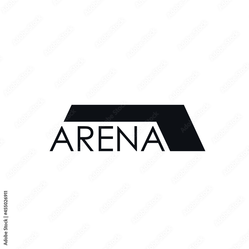 Vector de Stock Arena logo icon sign Sports cultural building stadium ...