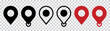 Location icon. Simple map pin. Map marker pointer icon set. Modern map markers. location pin sign. Map pin place marker.