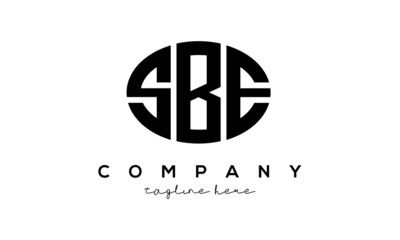 SBE three Letters creative circle logo design	