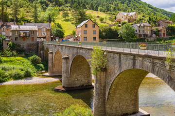 Sticker - Bridge over river Tarn in Gorges du Tarn, France