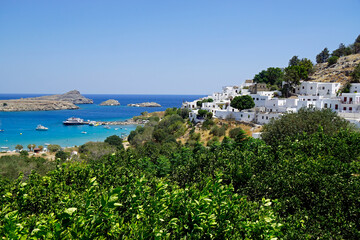 Wall Mural - viewpoint of lindos