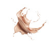 canvas print picture - Liquid foundation splash element, fluid cosmetic cream