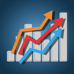 Poster - Business finance and investment growth concept icon