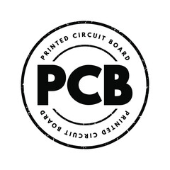 Poster - PCB - Printed Circuit Board acronym, technology concept background