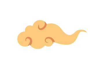 Poster - golden asian cloud