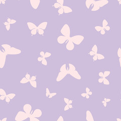  Vector butterfly seamless repeat pattern wallpaper, background with butterflies