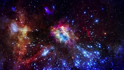 Wall Mural - 4k Cosmic Zoom Across Galaxies