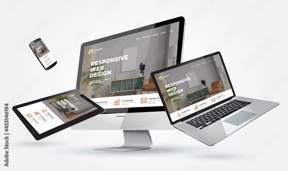 mockup webdesign Stock Vector | Adobe Stock