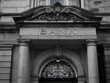 canvas print picture - Vintage Bank Facade