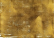Vintage glistering gold texture. Abstract splattered paper background. Modern art with golden acrylic paint brush strokes