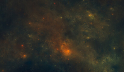 Wall Mural - Fictional Nebula #31 - High Resolution (12k) - Great as background for Sci-Fi with a darker setting