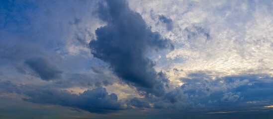 Wall Mural - clouds white soft in the vast blue sky