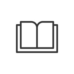 Poster - Outline design of book icon.