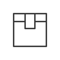 Poster - Box line icon.