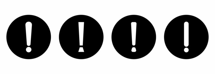 exclamation Icon. alert sign icon, exclamation vector symbol illustrations