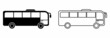 bus icon, bus vector, bus symbol of transportations