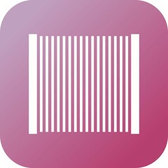 Wall Mural - Unique Barcode Vector Glyph Icon