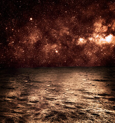 Wall Mural - planet landing - elements of this image furnished by nasa