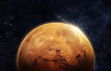 Wall Mural - mars - elements of this image furnished by nasa