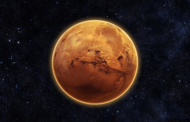 Wall Mural - mars - elements of this image furnished by nasa
