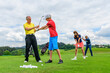 © ARochau - Golf-Schüler auf der Driving-Range