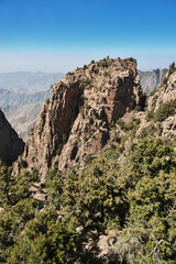 Sticker - The canyon of Asir region, the view from the viewpoint, Saudi Arabia