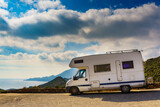 Fototapeta  - Caravan in Park Cabo de Gata, Spain